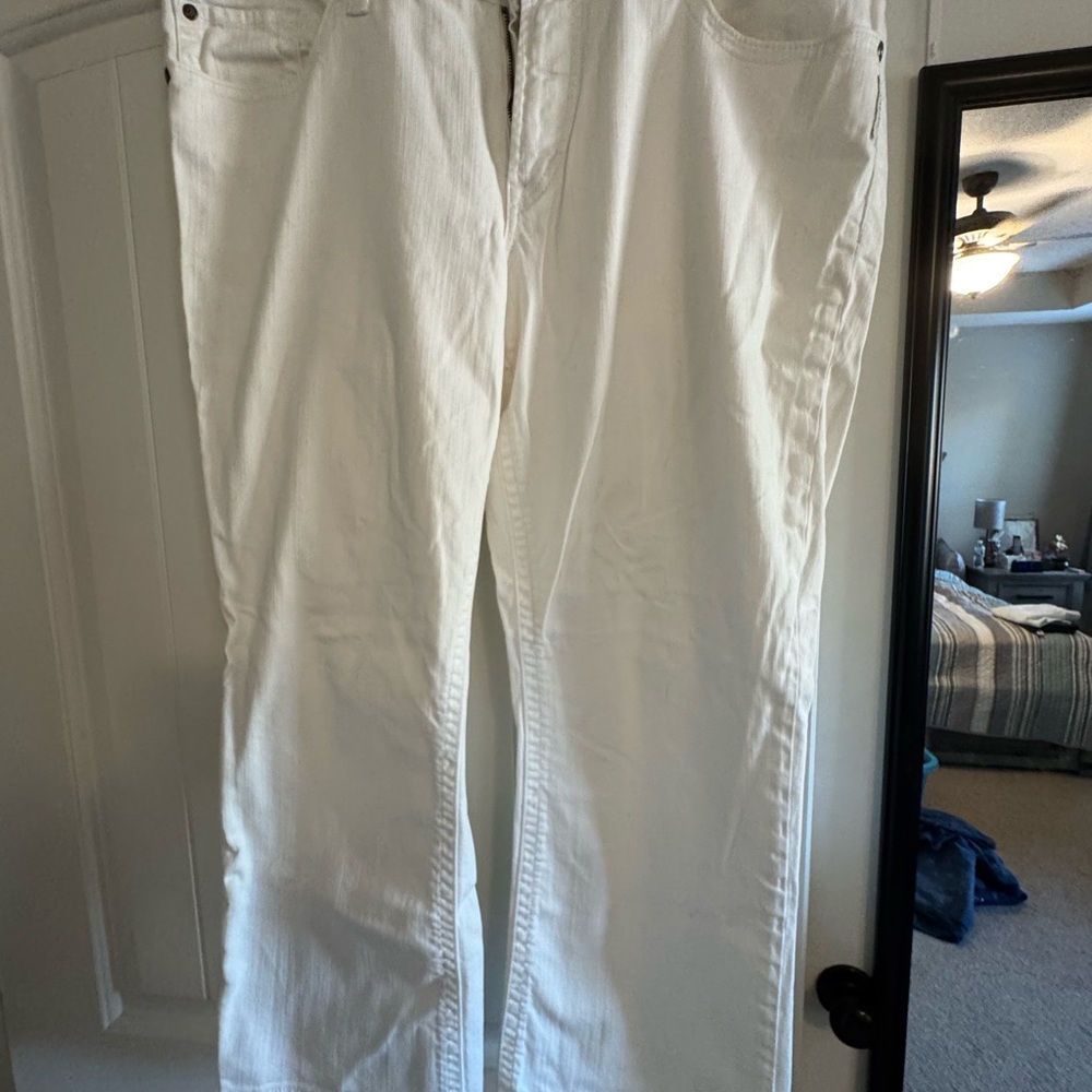 Silver Jeans Women's Straight White Jeans